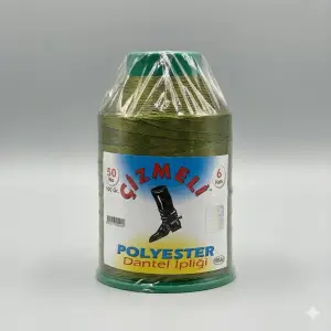Çizmeli 100 gr. Polyester Oya İpi - (Renk no:371)