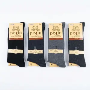 Pelin Erkek Soket Çorap 12 Adet-(EÇ01-01)