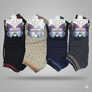 Pelin Kadın Patik Çorap (12 adet) - (KPÇ-01-03)