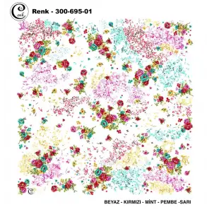 Cenk 100 cm Desenli Oyalık Yazma (Cnk-695-01)