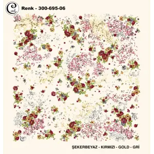 Cenk 100 cm Desenli Oyalık Yazma (Cnk-695-06)
