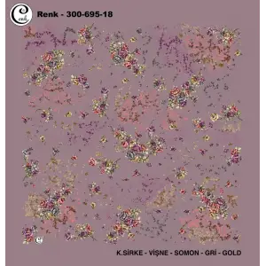 Cenk 100 cm Desenli Oyalık Yazma (Cnk-695-18)