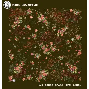 Cenk 100 cm Desenli Oyalık Yazma (Cnk-695-25)