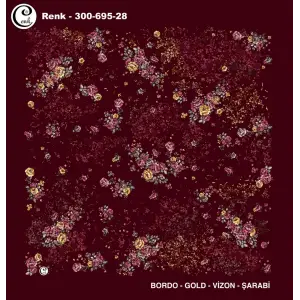 Cenk 100 cm Desenli Oyalık Yazma (Cnk-695-28)