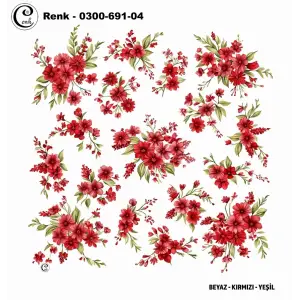 Cenk 100 cm Desenli Oyalık Yazma (Cnk-691-04)