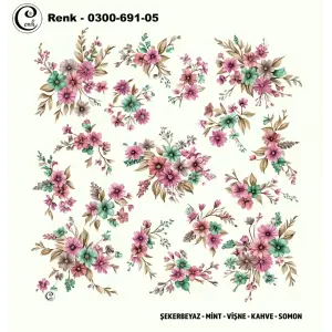 Cenk 100 cm Desenli Oyalık Yazma (Cnk-691-05)