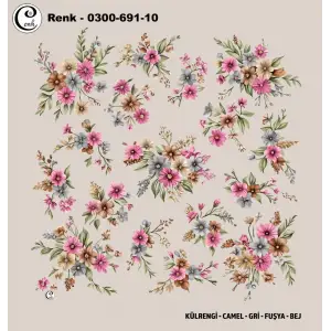 Cenk 100 cm Desenli Oyalık Yazma (Cnk-691-10)