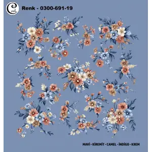 Cenk 100 cm Desenli Oyalık Yazma (Cnk-691-19)
