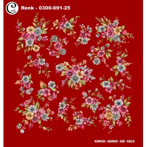 Cenk 100 cm Desenli Oyalık Yazma (Cnk-691-25)