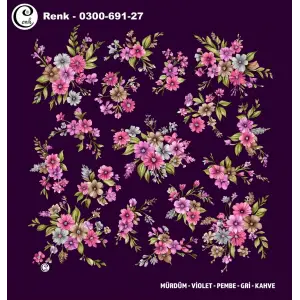 Cenk 100 cm Desenli Oyalık Yazma (Cnk-691-27)