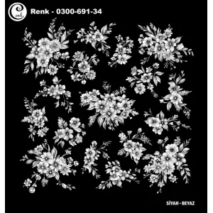 Cenk 100 cm Desenli Oyalık Yazma (Cnk-691-34)