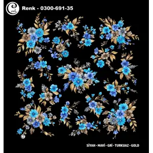 Cenk 100 cm Desenli Oyalık Yazma (Cnk-691-35)