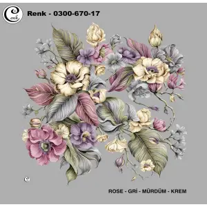 Cenk 100 cm Desenli Oyalık Yazma (Cnk-670-17)