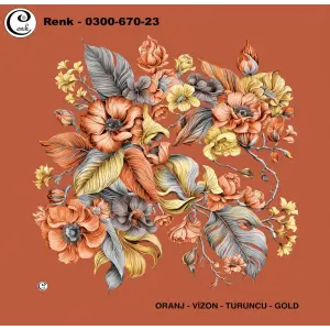 Cenk 100 cm Desenli Oyalık Yazma (Cnk-670-23)