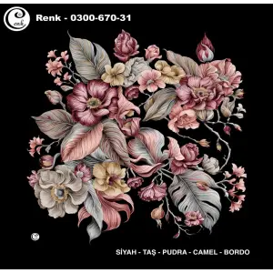 Cenk 100 cm Desenli Oyalık Yazma (Cnk-670-31)