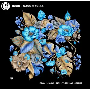 Cenk 100 cm Desenli Oyalık Yazma (Cnk-670-34)