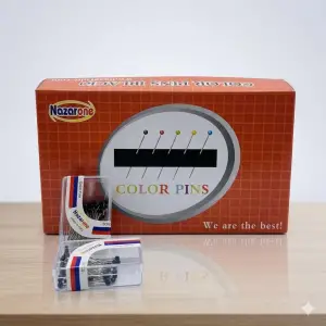 Nazarone Siyah Renk Toplu Eşarp iğnesi 20 Adet (Eİ01-01)