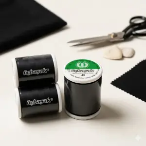 Üçbaşak 900 mt. Dikiş İpi Siyah-(üçbaşak02)