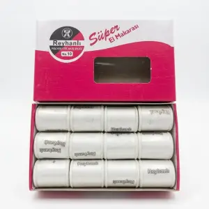 Reyhanlı 12 adet Dikiş İpi Beyaz-(reyhanlı02)