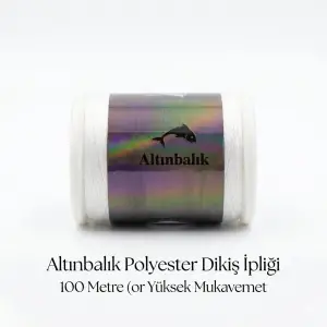 Altınbalık 1 adet Dikiş İpi Beyaz-(altınbalık01)
