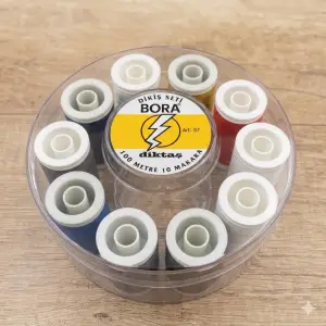 Bora Yuvarlak Dikiş İpliği Seti-(DS01-03)