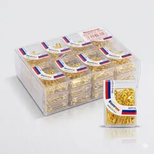 Nazarone 40 Adet Küçük Çengelli İğne Sarı (1 Paket) (ÇİSARI)
