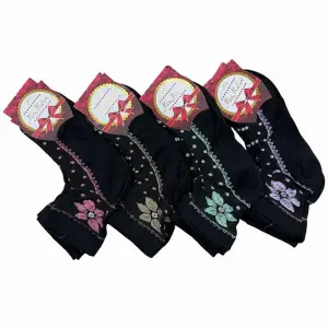 Miss Madam Kadın Desenli Tül Çorap - (mss01-08)