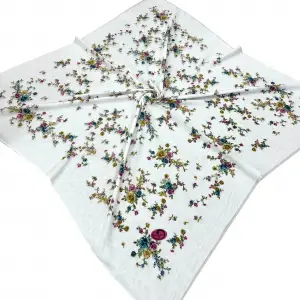 Huzurlu İpek Polyester Oyalık Yazma 100 cm - (PY01-05)