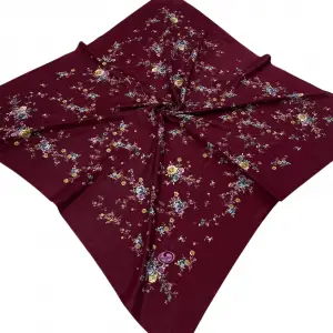 Huzurlu İpek Polyester Oyalık Yazma 100 cm - (PY01-06)