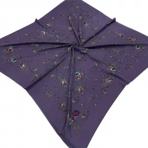 Huzurlu İpek Polyester Oyalık Yazma 100 cm - (PY01-08)