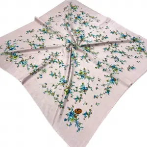 Huzurlu İpek Polyester Oyalık Yazma 100 cm - (PY01-17)