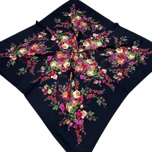 Huzurlu İpek Polyester Oyalık Yazma 100 cm - (PY02-03)