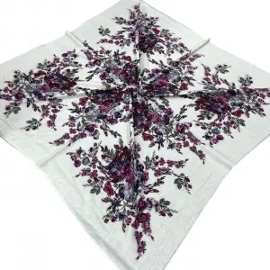 Huzurlu İpek Polyester Oyalık Yazma 100 cm - (PY02-04)