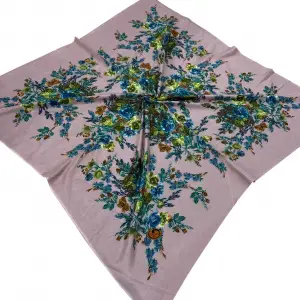 Huzurlu İpek Polyester Oyalık Yazma 100 cm - (PY02-06)