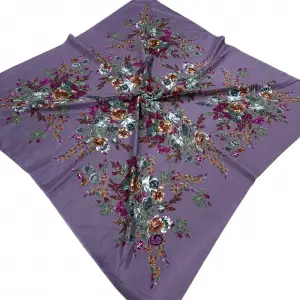 Huzurlu İpek Polyester Oyalık Yazma 100 cm - (PY02-07)