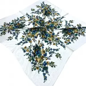 Huzurlu İpek Polyester Oyalık Yazma 100 cm - (PY02-19)