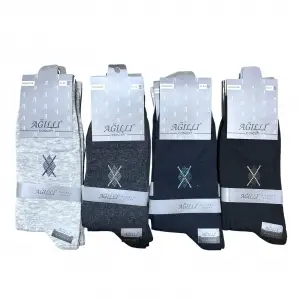 Ağıllı Erkek Dikişsiz Soket Çorap 12 Adet-(EÇ02-02)