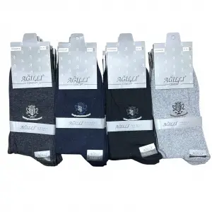 Ağıllı Erkek Dikişsiz Soket Çorap 12 Adet-(EÇ02-06)