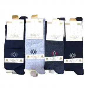 Ağıllı Erkek Dikişsiz Soket Çorap 12 Adet-(EÇ02-08)