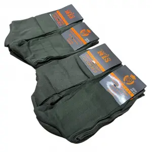 İhracat Fazlası Toptan Erkek Çorap 12’li Yeşil Paket -(IH01-15)