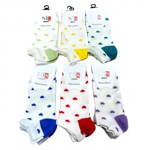 Nis Organik Kadın Patik Çorap (12 adet) - (KPÇ-06-01)