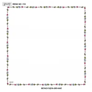 Reyyan İpek 100 cm Desenli Oyalık Yazma (ryyn-449-07)