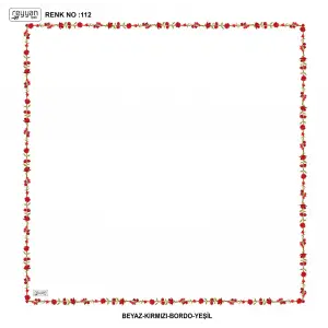 Reyyan İpek 100 cm Desenli Oyalık Yazma (ryyn-449-08)