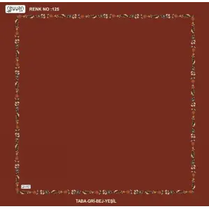 Reyyan İpek 100 cm Desenli Oyalık Yazma (ryyn-449-10)