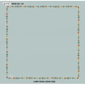 Reyyan İpek 100 cm Desenli Oyalık Yazma (ryyn-449-12)