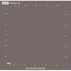 Reyyan İpek 100 cm Desenli Oyalık Yazma (ryyn-449-13)