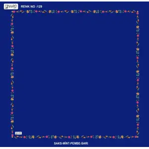 Reyyan İpek 100 cm Desenli Oyalık Yazma (ryyn-449-14)