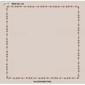 Reyyan İpek 100 cm Desenli Oyalık Yazma (ryyn-449-15)