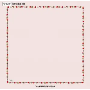 Reyyan İpek 100 cm Desenli Oyalık Yazma (ryyn-449-16)