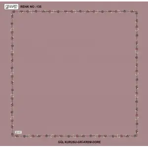 Reyyan İpek 100 cm Desenli Oyalık Yazma (ryyn-449-17)